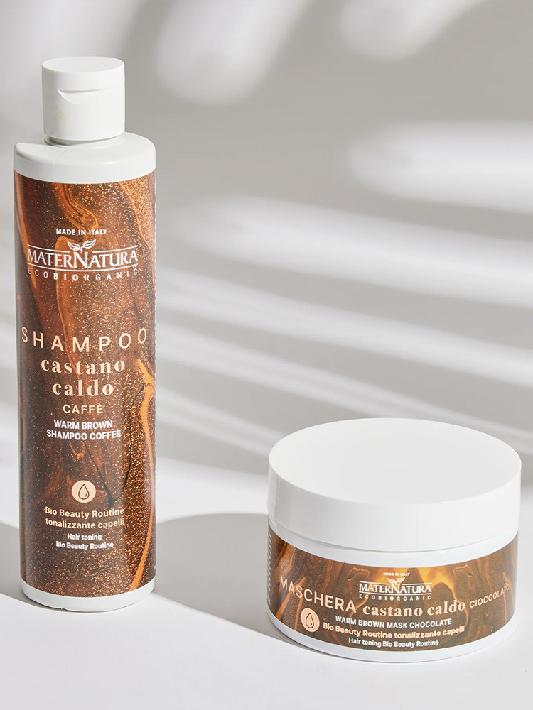 Bio Beauty Routine Warm Bruin Haar – Versterkt Warme Ondertonen en Behoudt Glans in Bruin Haar