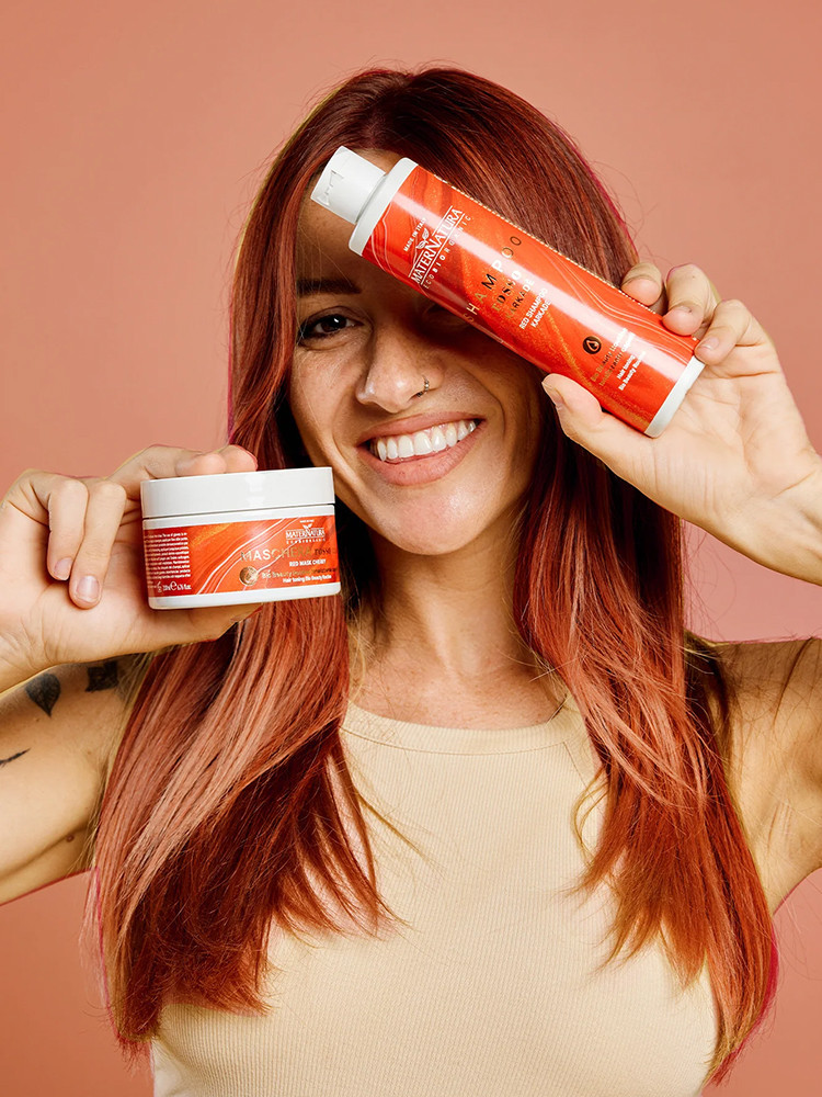 Masker en shampoo voor rood haar maternatura