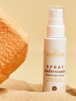Verfrissende zonnespray met pink grapefruit voor lichaam en haar maternatura